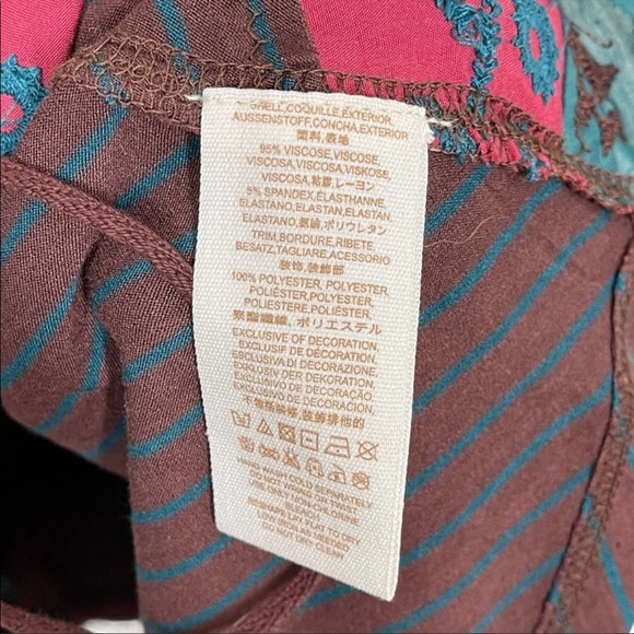 Free People North South Tank  Boho Embellished M - Picture 4 of 7